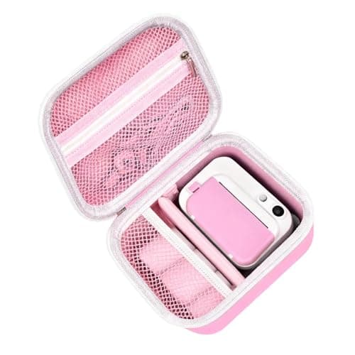 Kids Camera Case Compatible with ETIKEZ/Hangrui/HiMont/CalineGam/TIATUA/MYSTILUCK/Manttely/GREENKINDER/Manttely/Luoba/Gofunly/Seckton Kids Camera Instant Print,Prints Paper Storage Bag(COLOR:Pink)