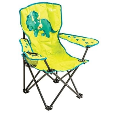 PlumbEZ Quest Kids Animal Camping Chair – Dinosaur Design – Lightweight Folding Children’s Outdoor Seat with Armrests, Cup Holder & Carry Bag — view 3