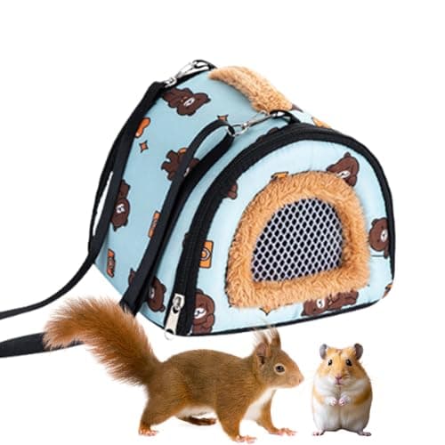 Winter Pet Travel Bag: Wool Hamster Bag, Airy Suspended Companion Case, Comfortable Crib for Sugar Glider, Padded Pocket for Guinea Pig, Comfortable