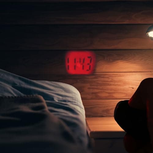 JHKNNK Mini Portable Projection Digital Clock with Date Black Plastic — view 5
