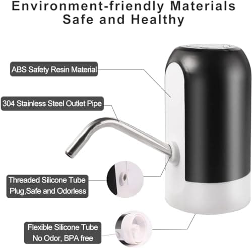 Water Dispenser, Electric Wireless USB Charging Water Bottle Pump — view 4