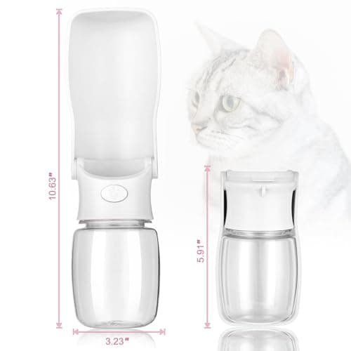Canareen Foldable Travel Dog Water Bottle for Dog Cat Outdoor(White, 350ml) — view 3