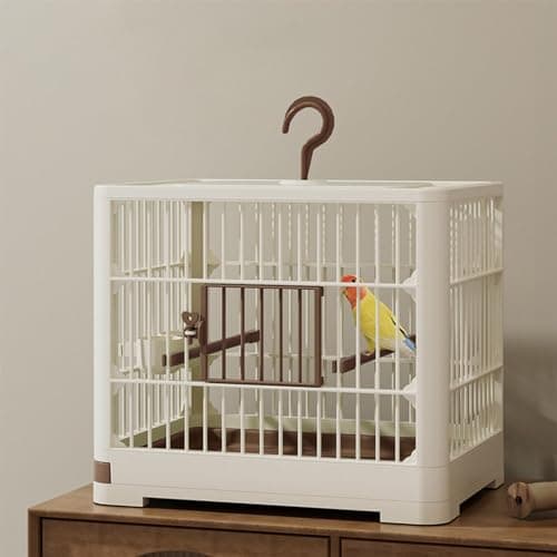 Small Bird Travel Cage, The Lightweight Small Birds Starter Kit with Birdcages and Accessories for Parakeets, Parrotlets, Parrots, Lovebirds, 30x23x26cm — view 5