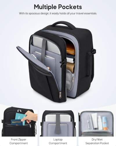RAINSMORE Easyjet Cabin Bags 45x36x20 Underseat Hand Luggage Bag 30L — view 4
