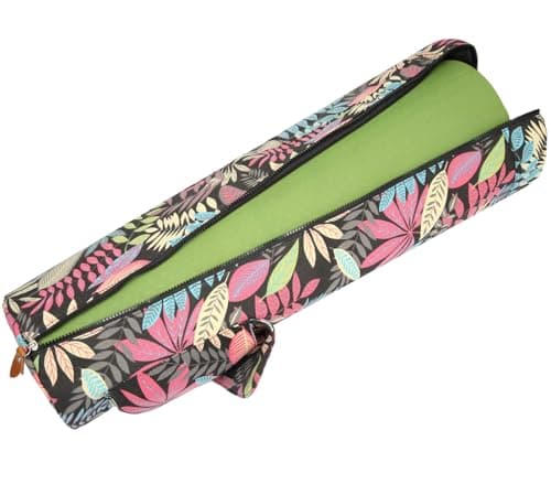 ELENTURE Canvas Yoga Mat Bag with Adjustable Strap & Pockets, Full-Zip Travel Gym Tote for Women & Men, Fits 1/4" & 1/3" Thick Mats, Lightweight Carrier for Yoga, Workout, Outdoor Use — view 6
