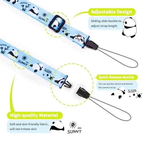 VOVMOEYA Camera Strap, Camera Lanyard Neck Strap, iPad Strap - Blue — view 2