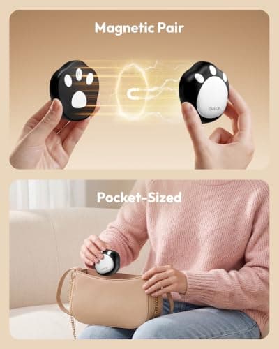 Gaiatop Hand Warmers Rechargeable, 2 Pack Pocket Warmer Cute Cat Paw — view 4