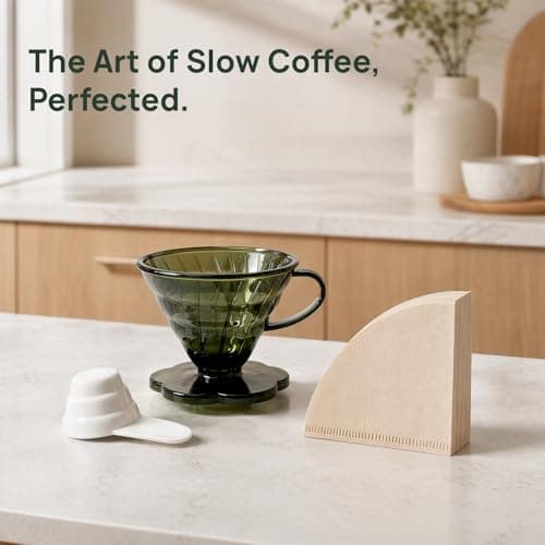 Yulondar 3PCS Pour Over Coffee Dripper Set for Home Cafe Travel — view 6