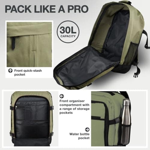 CabinMax Easyjet Cabin Bag 45x36x20 Underseat Cabin Bags & Travel Backpack — view 5