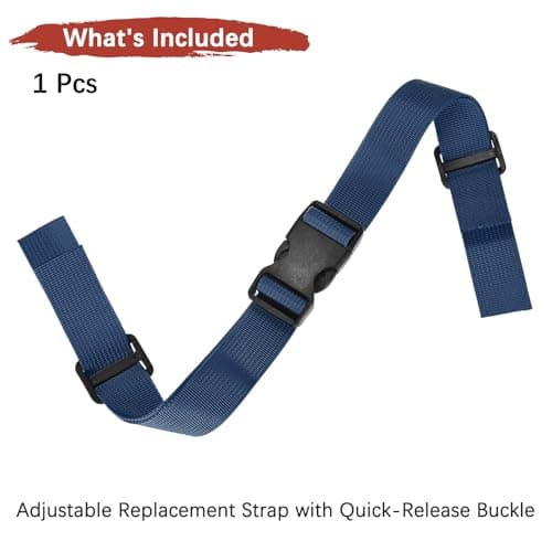 TIXIPEM 1PCS Adjustable Backpack Chest Strap 11 x 6in Navy Blue — view 4