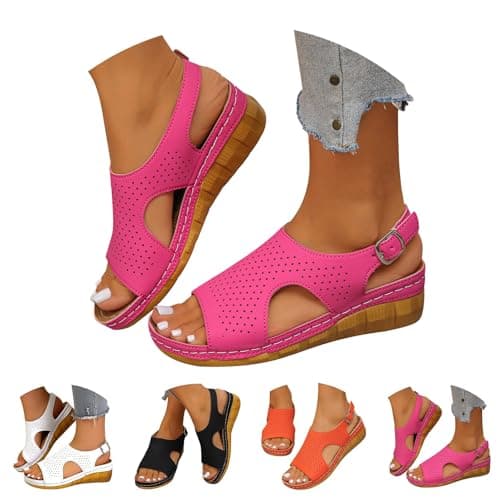 Women's Sandals Stylish Elegant Slippers Fashion Boho Flip Flops Ladies Summer Sandals Travel Summer Shoes — view 4