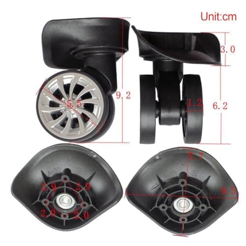 PUXZYAX Smart Install Luggage Suitcase Wheels 360 Degree Swivel Casters — view 5