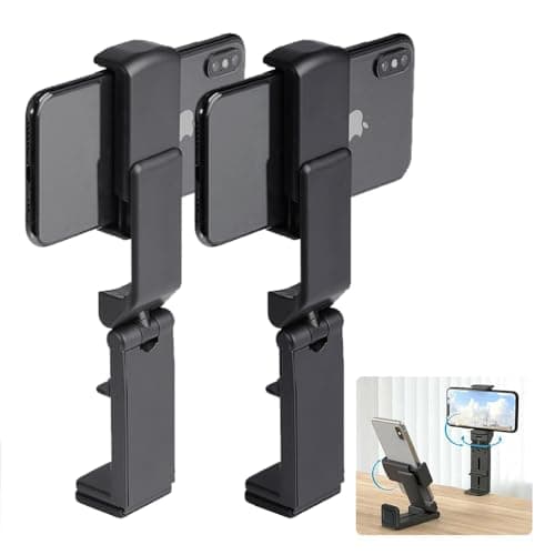 CHUMHU Airplane Phone Holder, 2 pcs Phone Holder for Plane Travel, Aeroplane Phone Hold er, Phone Ho lder for Pl ane, Suitable for Daily Office, Watching TV Series at Home, Flying
