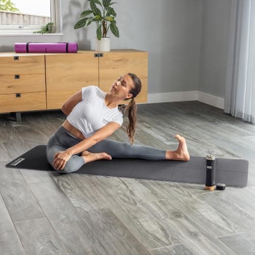Core Balance Foldable Travel Yoga Mat, Black — view 2