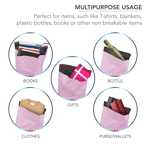 25 x Strong Large Baby Pink Mailing Postal Postage Bags 17 x 24 Packaging Mailers [Use in Parcel, Delivery, Shipping, Mail, Package] [432mm x 610mm] Pink — view 6