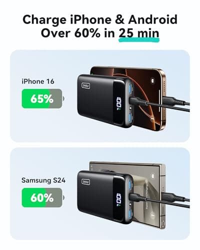 INIU Power Bank, 20000mAh 22.5W PD3.0 QC4.0 Fast Charging Portable Charger — view 3