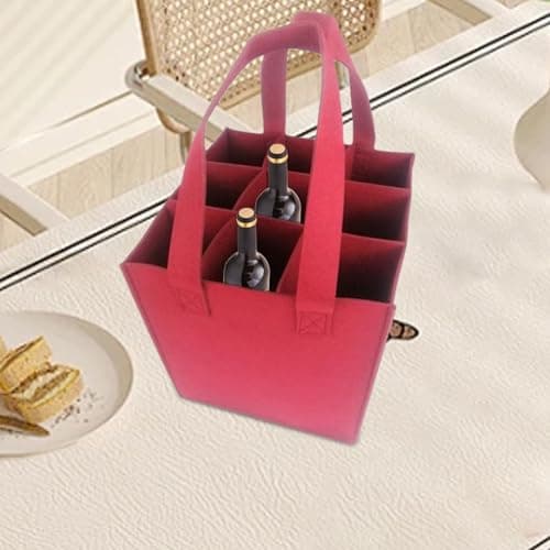 Wine Bag Carrier Tote Wine Bottle Carrying Case, Carry Handle — view 2