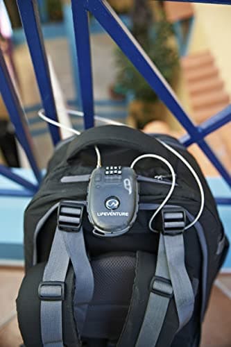 Lifeventure Luggage Cable-Lock with 90cm Retractable Steel Cable Shackle — view 6