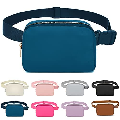 Invool Bum Bag for Women Men, Fanny Pack with Adjustable Straps Crossbody Fashion Waist Pack, Running Belt Bag for Travel Workout Cycling Hiking