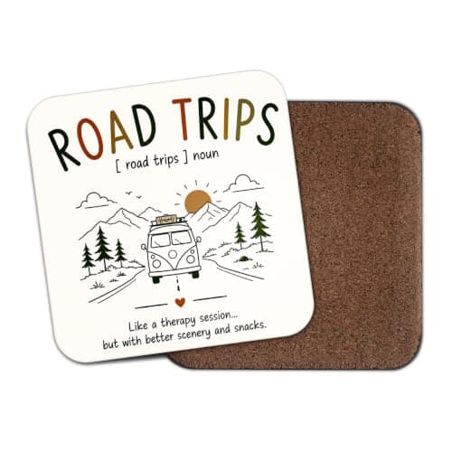1 x Road Trips Coaster - Dictionary Description Sport Definition Funny Joke Hobby Job Gift #73110
