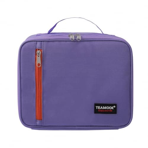 TEAMOOK Lunch Bag Insulated Lunch Box Cool Bag for Adults and Kids 5L Purple
