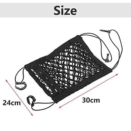 Adjustable 3-Layer Car Mesh Organiser for Storage Between Front Seats — view 2