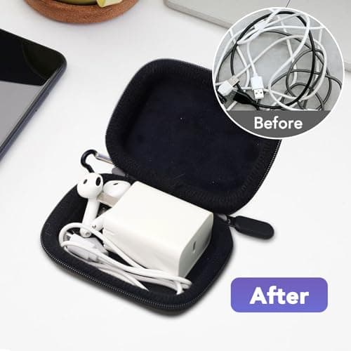Pocket Organiser Mini Carrying Case with Rubber Lens Cap Cover black — view 5