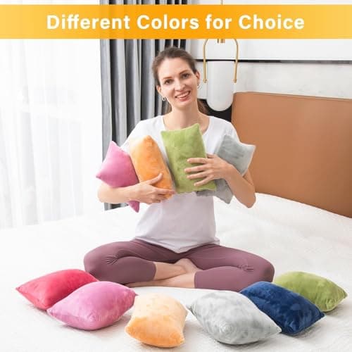 TaiBest 2 Pack Small Pillow, Memory Foam Mini Pillow 11 X 7 Inches for Travel, Sleeping, Nap and Neck, Knee, Lumbar Support, Tiny Pillow Cushion for Pet, Dogs (Green) — view 6