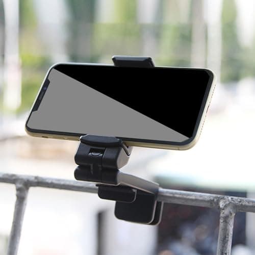 Airplane Phone Holder - Airplane Phone Mount 360-Degree Rotatable - Travel Accessories Desktop Cellphone Holder for Work Car Flight Train Outdoor Kitchen Bedside Workout Gym Nightstand — view 3