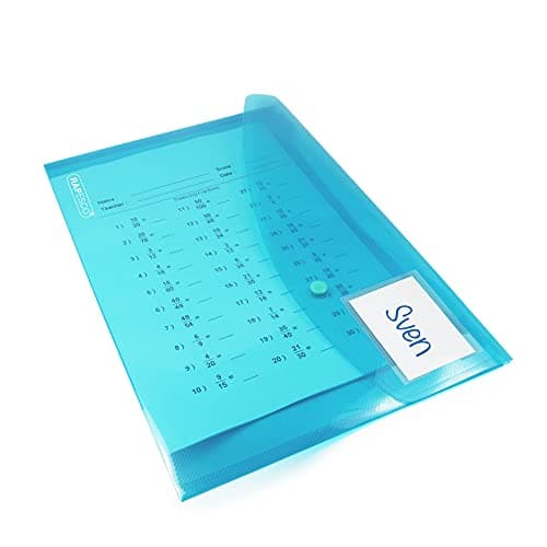 Rapesco 0700 ECO Recycled ID Popper Wallets, A4, Pack of 5 — view 5