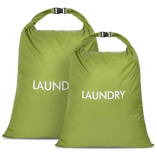 CANBOX 2 Pack Travel Laundry Bag, Nylon Washing Bags for Laundry, Camping