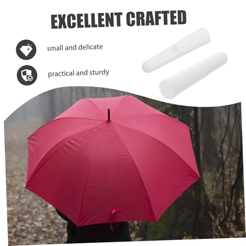 BESPORTBLE White Plastic Umbrella Tail Beads 10pcs Replacement Parts — view 2