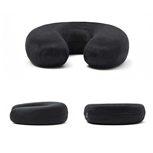 Dream Garden Comfort Memory Foam U Shaped Pillow Neck Support Head Rest Cushion (black) — view 2