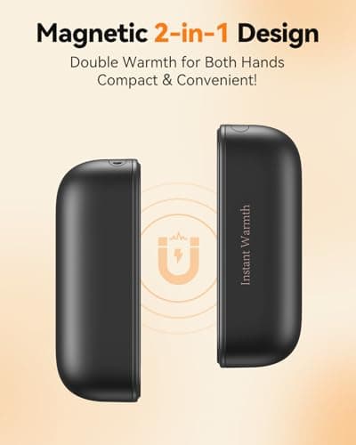 Hand Warmers Rechargeable, 2 Packs 8000mAh Long Lasting — view 3