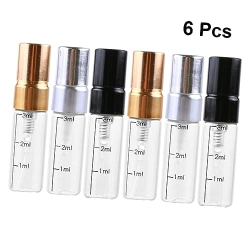 Gatuida 6 Pack 3ml Glass Spray Bottles with Scale for Skin Care — view 3