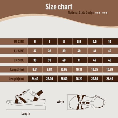 Littleplum Womens Flat Sandals Ladies Summer Beach Sandals with Elastic Back Strap(Brown,41EU) — view 6