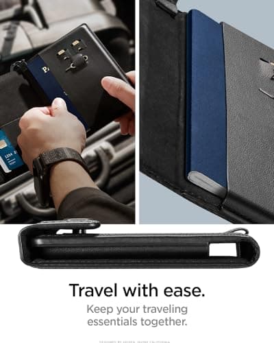 Spigen RFID Passport Cover Travel Wallet with 4 Card Slots, 2 SIM Slots — view 2