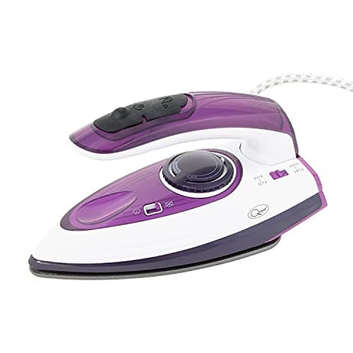 Quest Travel Steam Iron, Collapsible Ergonomic Handle, 50ml Water Tank