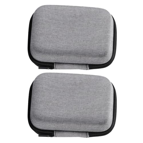 Warmhm 2pcs Eva Waterproof Microphone Storage Pouch with Zipper