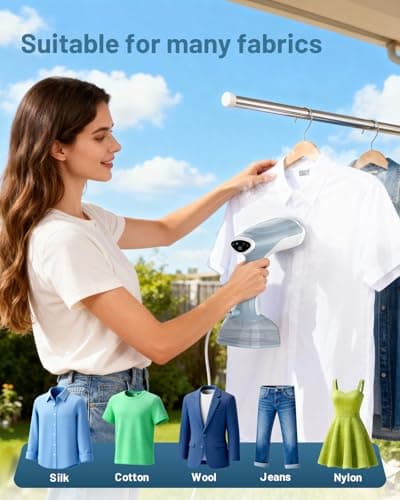 BEAUTURAL Portable Garment Steamer with 2 Steam Settings, 330ml Tank — view 6