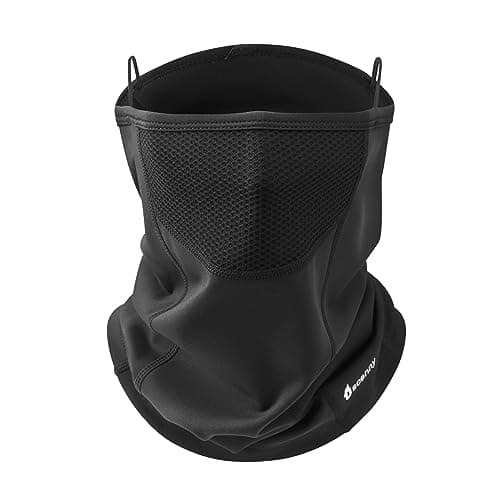 Oscenny Snood Windproof Multifunctional Winter Fleece Motorbike neck warmers Mens Loop Scarf Women's Scarf Keep Warm Sports Neck Warmer for Skiing Bicycle Jogging Moto Cycling (Black-Net)