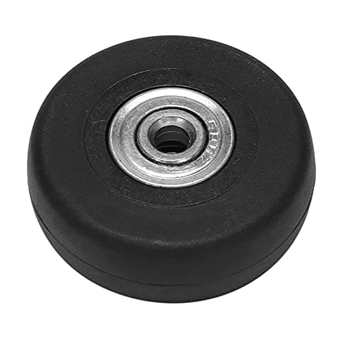NINGWANG 2 Sets of Luggage Suitcase Replacement Wheels Axles Deluxe Repair Tool OD 50mm, Black — view 4