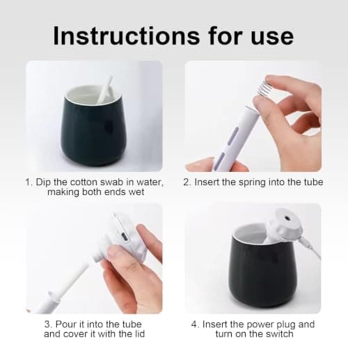 Portable USB Humidifier - Travel Humidifier Ultrasonic Cool Mist, Bottle-Compatible Design, Adjustable Mini Air Diffuser for Bedroom, Office, Car & Travel — view 3