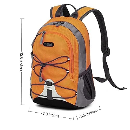Bseash 10L Small Hiking Backpack for Kids Ages 3-6 Girls Boys Under 4 feet, Mini Waterproof Outdoor Sport Travel Camping Daypack (Orange) — view 2