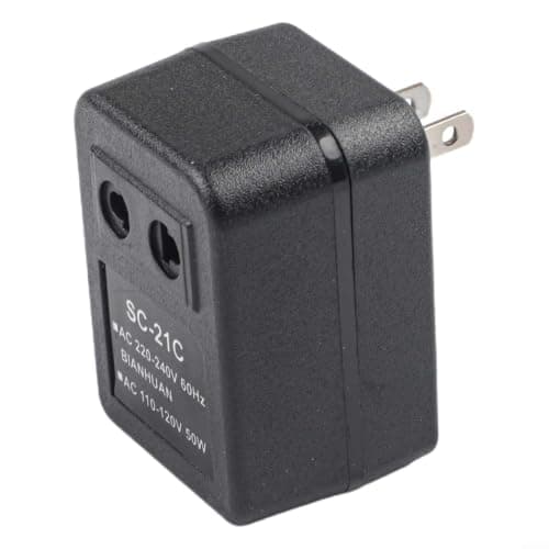 Compact Step Down Transformer 220V to 110V 50W AC Voltage Converter for Travel and US Gadgets — view 2