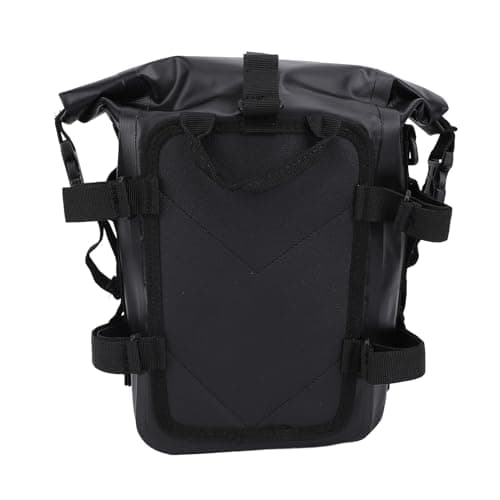 Sonew Motorcycle Saddle Bag with -Slip Design & Large Capacity Storage for and Street Bikes Orange (Black) — view 2