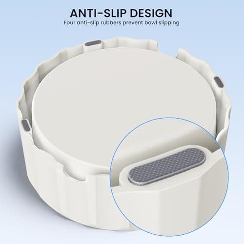 Non Spill Dog Water Bowl, Slow Drink No Slip Splash-Free Pet Water Bowl with Large Capacity Vehicle Carried Pet Water Water Bowl for Dogs and Cats Puppy, 2L/70oz — view 4