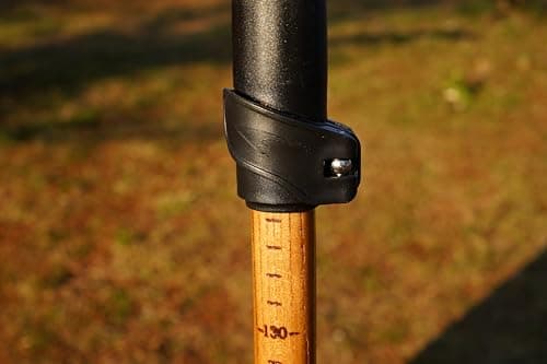 FOREST PILOT Trekking Pole - 1pc Pack Sassafras Wood Adjustable&Detachable Hiking or Walking Stick (Black) — view 4