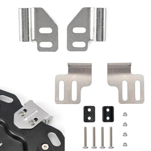 Aluminum Motorcycle Tail Box Mounting Hook Kit for Rear Luggage Top Case Side Boxes, Quick Release Bracket Set for Trunk A B C and Side Box Variants Silver(Trunk C) — view 5