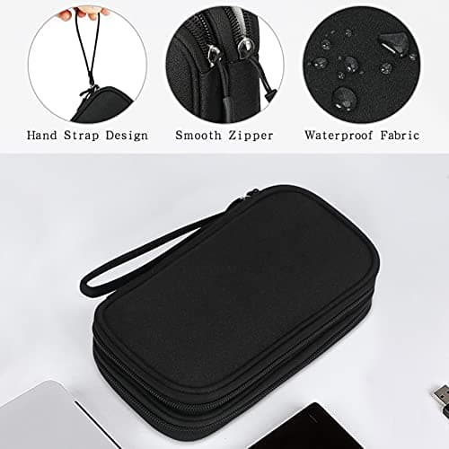 Simpolor Cable Organiser Bag,Travel Essentials Gadget Tech Bag- Black — view 4